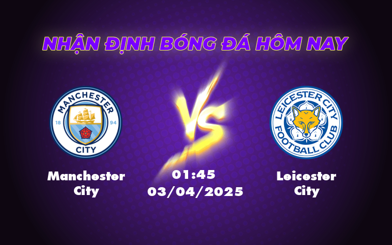 manchester city leicester city 03 04 ngoai hang anh